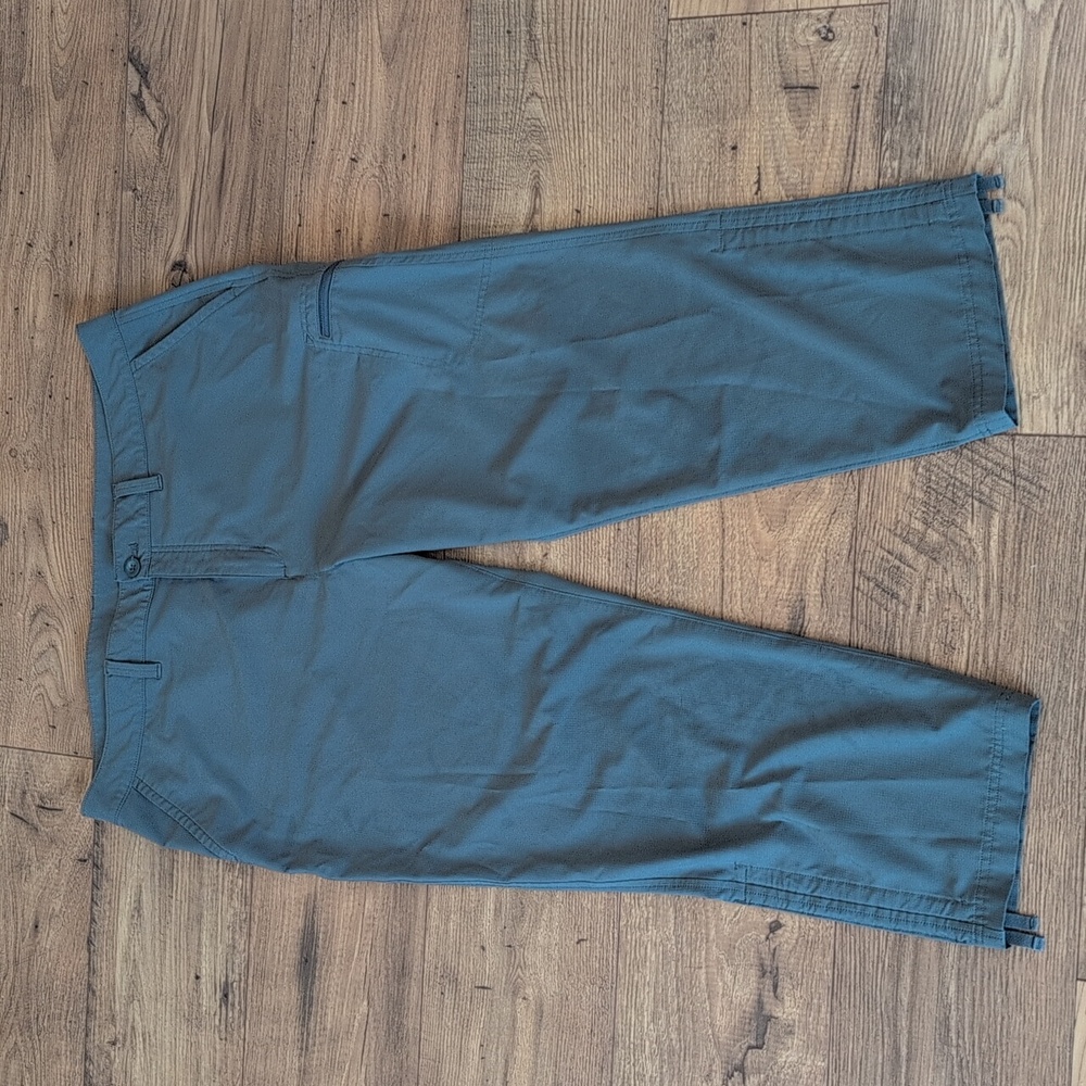 Eddie Bauer Stretch Ripstop Crop Pants, Capri, Gray, Women's 16 - Picture 2 of 13